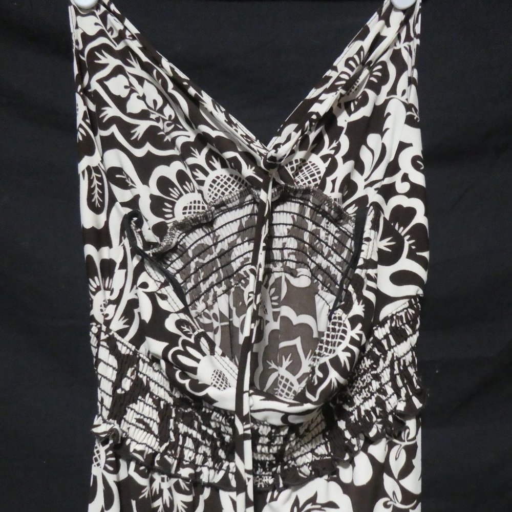 JESSICA | small | Made In Canada | Brown Floral Dress | Tie Back | NWOT - Picture 9 of 11